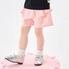 B. Duck Yellow Duck Children's Clothing with Ruffle Edge Design, Girls' Pink Casual Summer Shorts