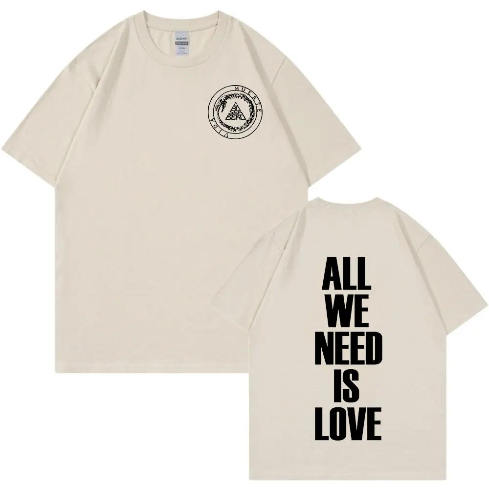 Rapper Canserbero All We Need Is Love Vida T Shirt Men Women Fashion Hip Hop Short Sleeve T-shirts 100% Cotton Harajuku T Shirts