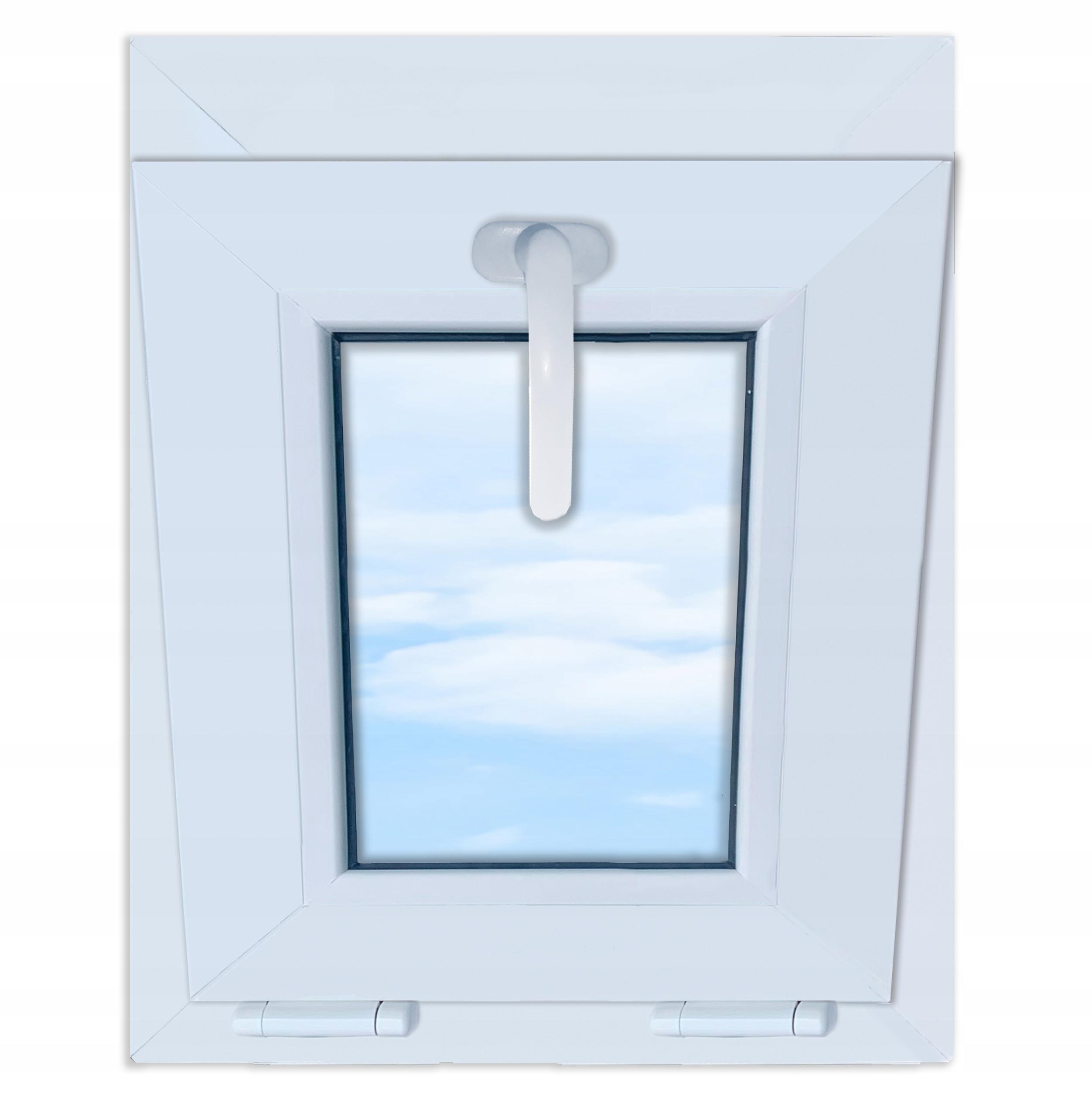 Fereastră PVC albă, oscilantă, 40x50 cm, 400x500 mm, geam dublu, oscilantă