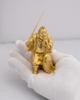 Einer der Sieben Glücksgötter von Makita ein Buddhistisches Original Buddhistisches Takaoka Bronzeguss Ebisu, (vergoldet/24 Karat Gold), Shuun, Bildhauer. Statue, (Ebisu