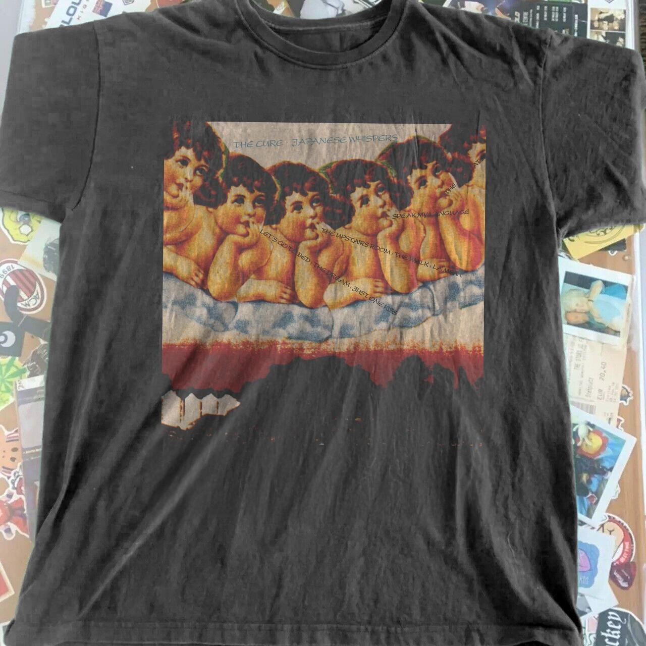 The Cure Japanese Whispers Vintage Style Unisex Black Cotton T-Shirt S