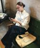 CGP (Women) Square Logo Knit_Cream
