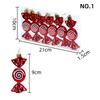 Christmas Candy Crutch Lollipop Party Decoration Christmas Ball Hanging Pendant Ornament  Red White Candy Lollipop Cane Decors