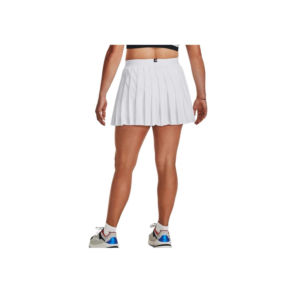 Under Armour Solid Pleated Sports Casual Skirt Women skirts White 1382401-100