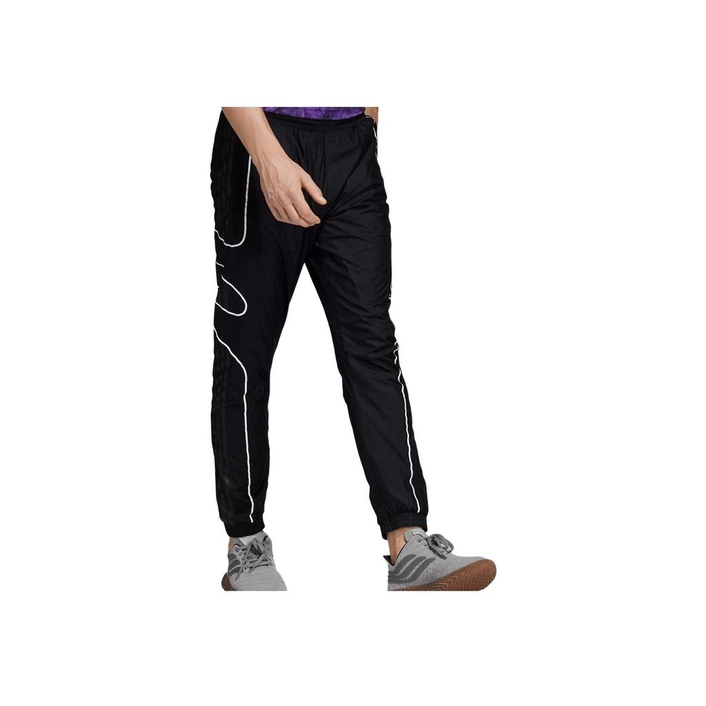 Adidas Originals Flamestrike Track Pants With White Stripes Men Bottoms Black DU8127