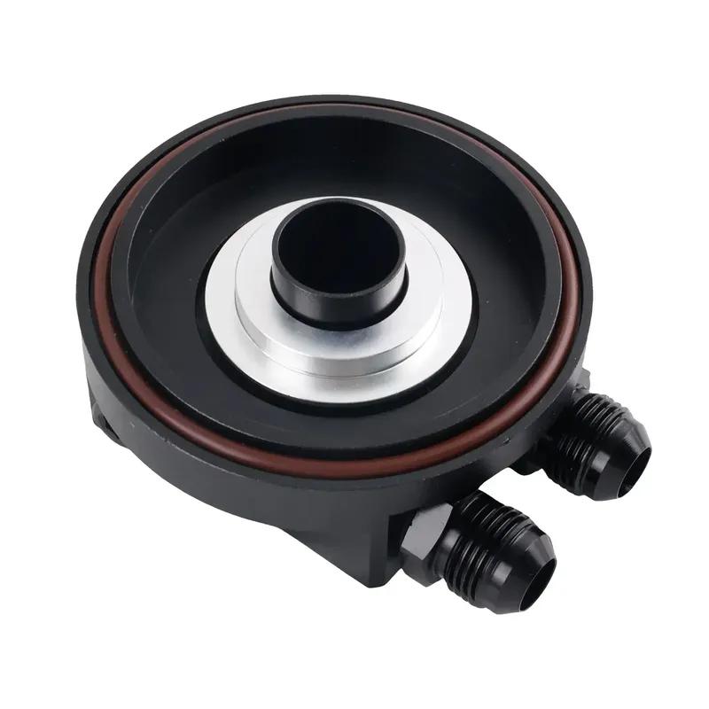 For BMW M50 S50 S52 S54 E36 E46 Oil Filter Cap With Oil Cooler Fittings Easy tall Aluminum Replacement 11421711075