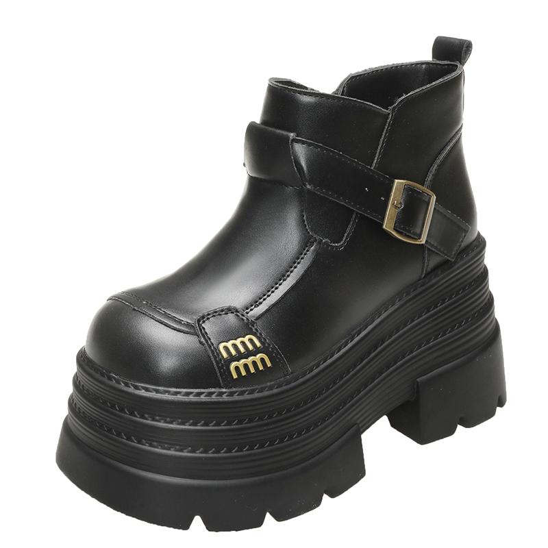 Fashion 2025 New Fashion Autumn Boots Shoes Women Ankle Boots Female Wedges Boots Women Chelsea Boot 10CM Platform Shoes Winter Warm