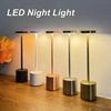 3 Color Touch Control Cordless LED Desk Lamp, Rechargeable Alloy Nordic Ambient Night Light for Bar Home Restaurant