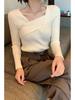 Korean Style Slimming Knit Sweater for Women - Fashionable Autumn/Winter Top