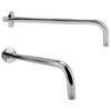 Extra Long Stainless Steel Shower Rain Head Arm Replacement Flange Set Wall Fixed Chrome Finish