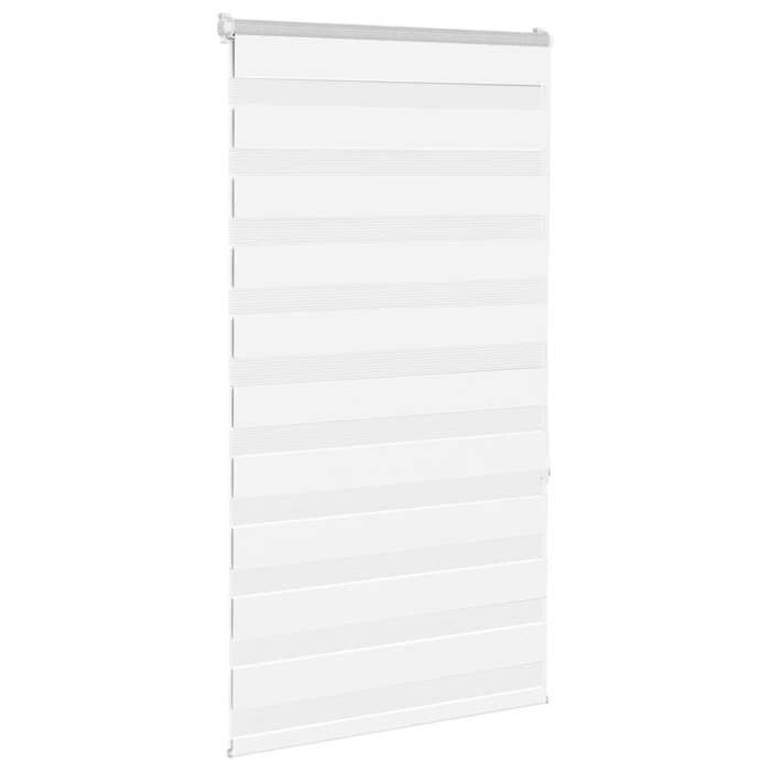 VidaXL Store zèbre blanc 70x150 cm largeur du tissu 65,9 cm polyester, store à enrouleur zébré, store zébré pour fenêtre, 4014749