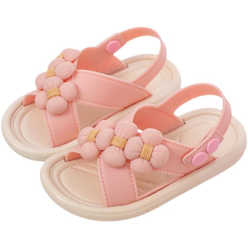 Fashion Children's Sandals Summer Girl Princess Non-slip Soft Bottom Outer Breathable Beach Sandals for Children