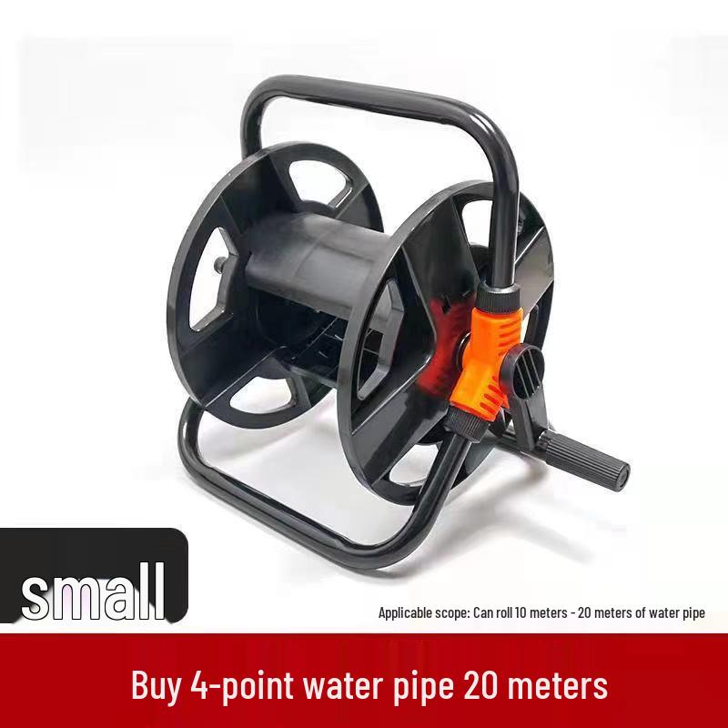 Garden Hose Cart Reel & Storage Rack Set for Household & Car Wash Use