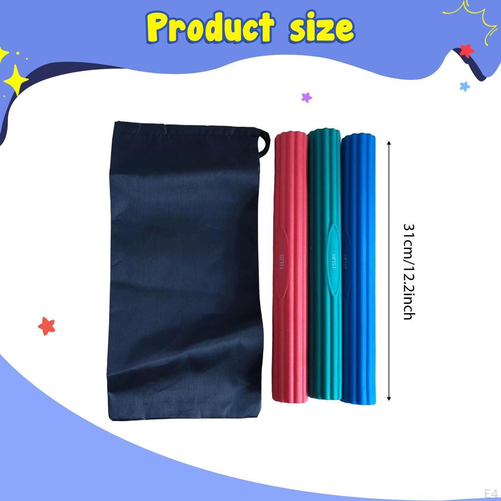 3-teiliges Widerstandsband für Tennisarm mit Drehstange, TPE-Konstruktion, geeignet für