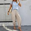 Women's Summer Round Neck Casual Short Sleeve Loose Slimming Sweater