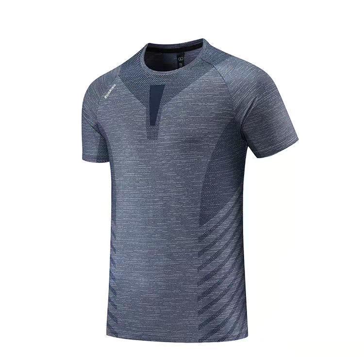 Men s Summer Quick-Dry Short Sleeve Round Neck Sports T-shirt for Running  Fitness M
