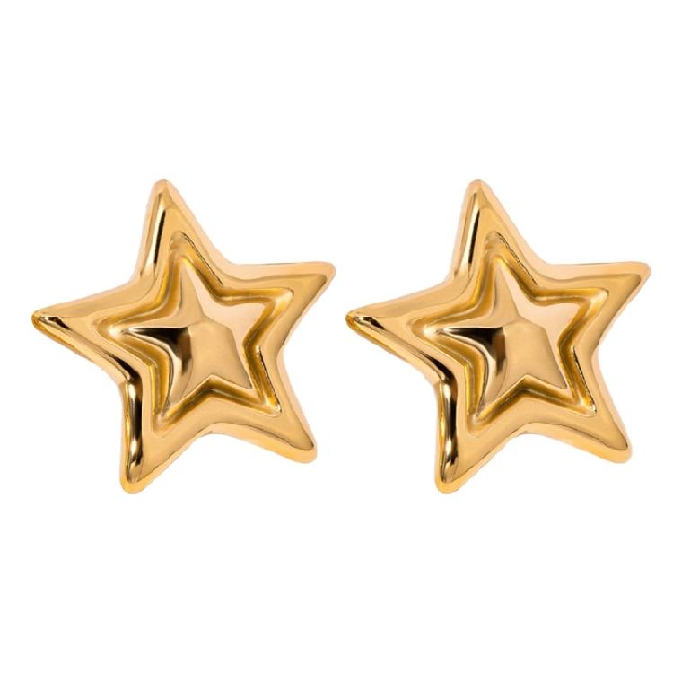 Contemporary Star Fashion Earrings Layereds Over Sturdy Alloy Materials Jewelry Accessory for Daily Casual Wear