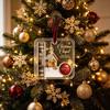 Holiday Cash Gift Ornament, Acrylic Money Pocket with Treat Compartment and Display Loop for Tree Use Gift