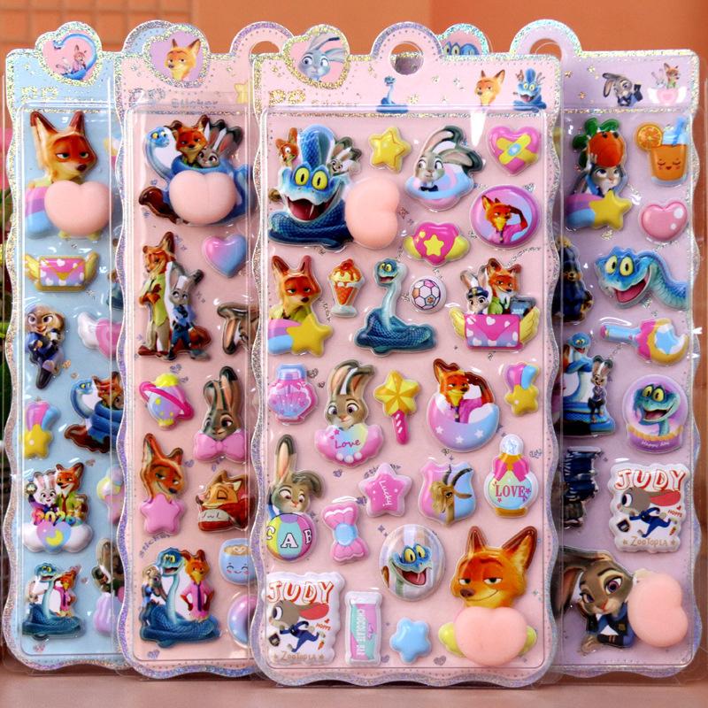 3D Cartoon Zootopia Fart Peach Stereo Sticker Cute Cute Kawaii Diy Stress Easing Stickers Scrapbook Laptop Phone Case Stickers