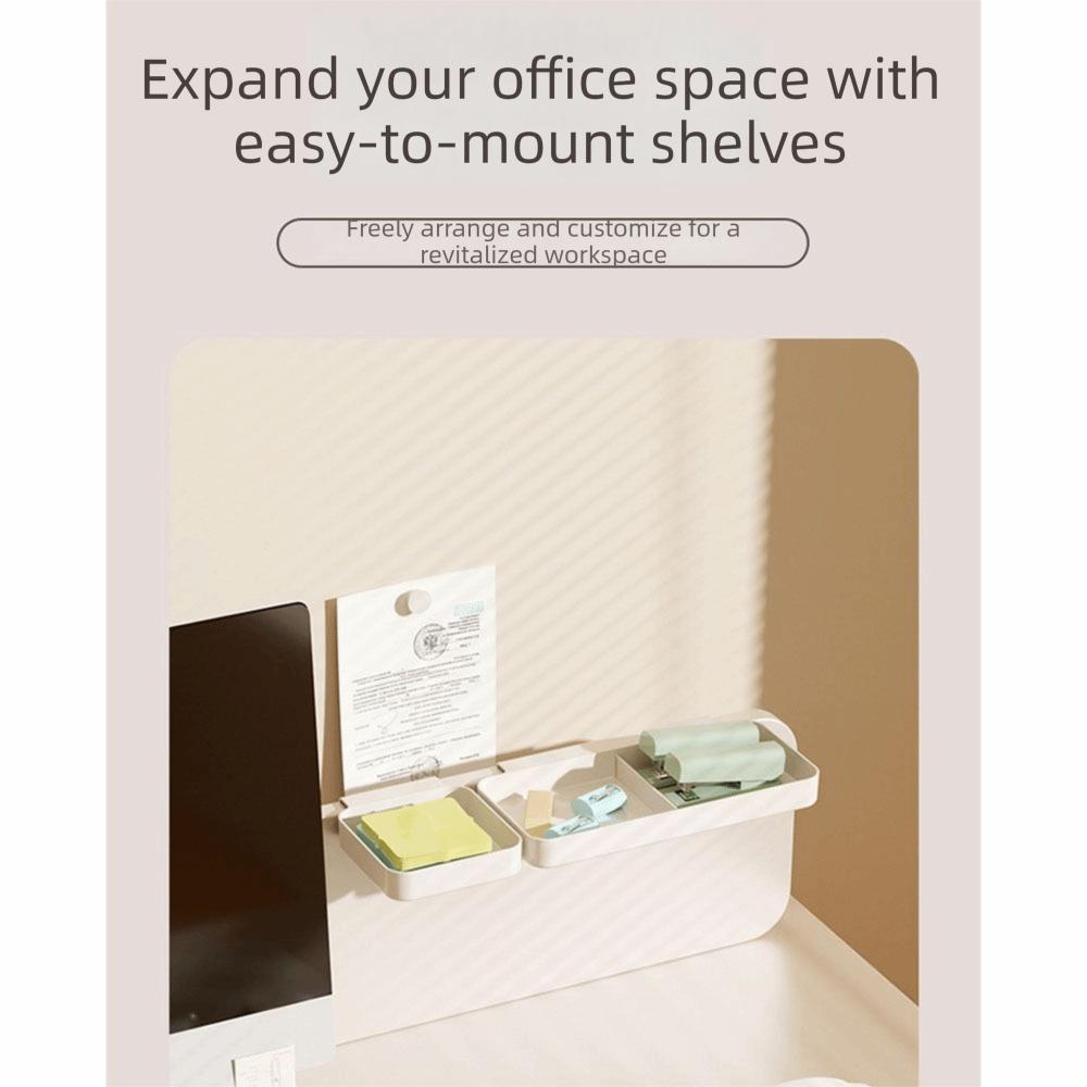 3Pcs Partitioned Storage Drawer Storage Box Set Practical Drawer Organizer Trays Desk