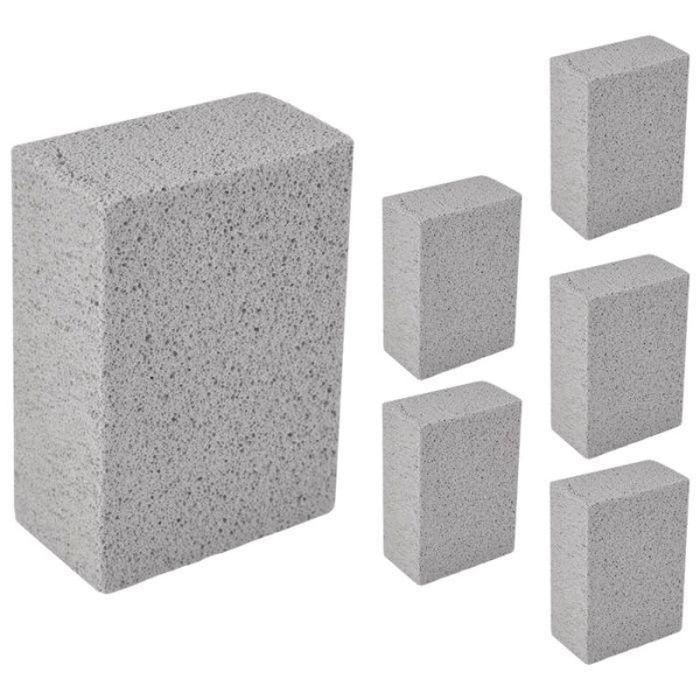 Pierre de nettoyage barbecue - AUTREMENT - Pack de 6 - 100% écologique inodore - Antidérapante, sans rayures - Sans poils