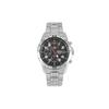 100 Meter wasserdicht Tiefe Mode Quarz Stahlarmband Herrenuhr schwarzes Zifferblatt SND375P1
