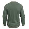 Men's Retro British Style Color Block Henley Long Sleeve Polo Shirt