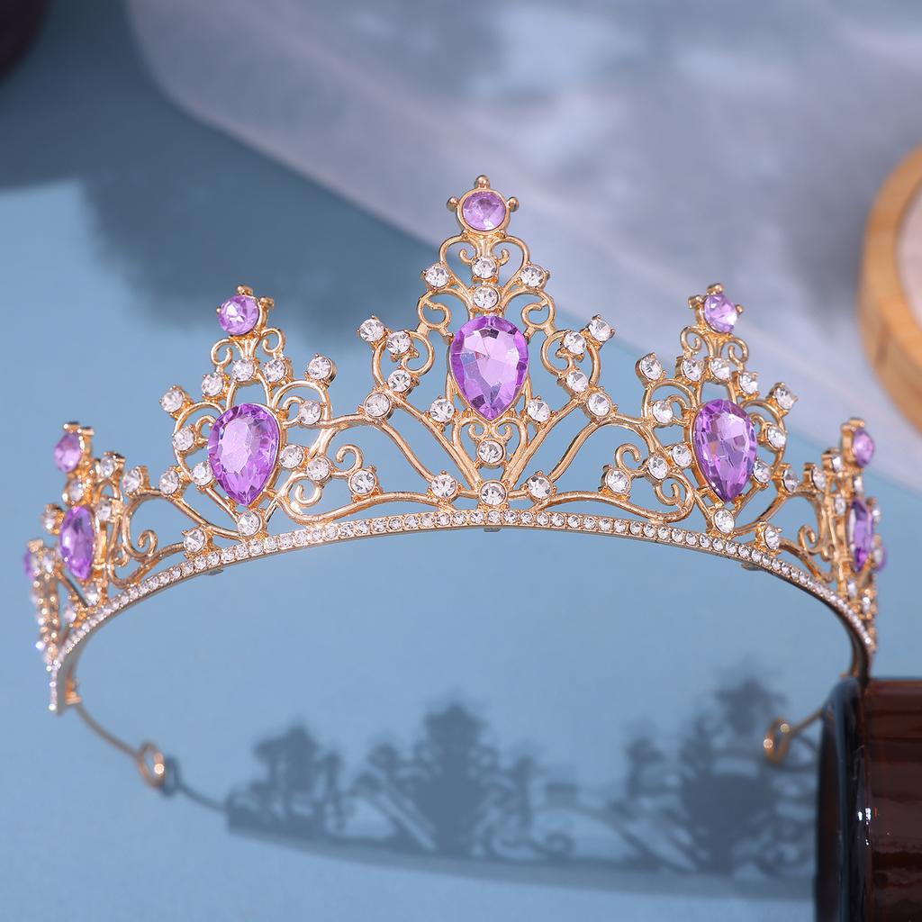 15 Colors Crystal Crown Tiara Rhinestone Prom Diadem Bridal Wedding Hair Accessories Jewelry Crown Tiara for Women Bride