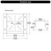 652F Space Saving Stainless Steel Camera Support Brackets Secure Fixing for Solars Panel Security Cameras LED Light