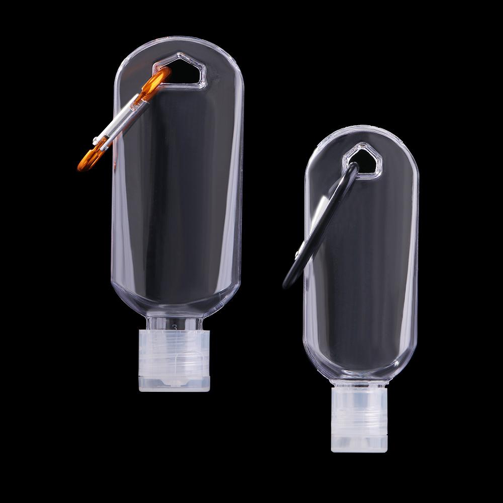 Key Ring Transparent Plastic Refillable Bottle Cosmetic Container Hand soap Bottle Spray bottle