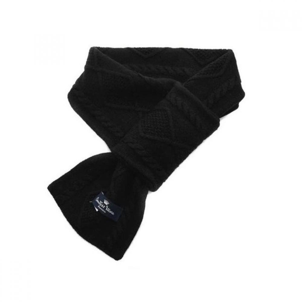 Countess Mara Warm Cashmere Blend Knit Scarf Black Cmfw4o2105k0 Single option