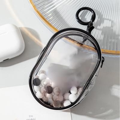 Sac de poupée en peluche de 10Cm, sac de poupée en coton Transparent en Pvc, pochette d'affichage transparente, mallette de rangement transparente pour poupées de dessin animé