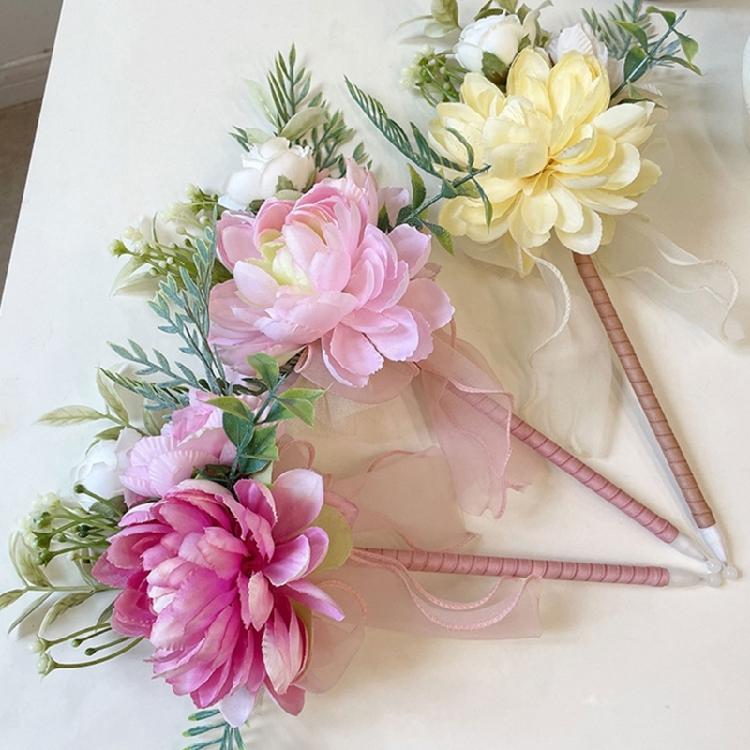 Artificial Flower Pen Simulated Bouquet Writing Appreciation Present For Teachers Birthdays Thanksgiving Graduation Day