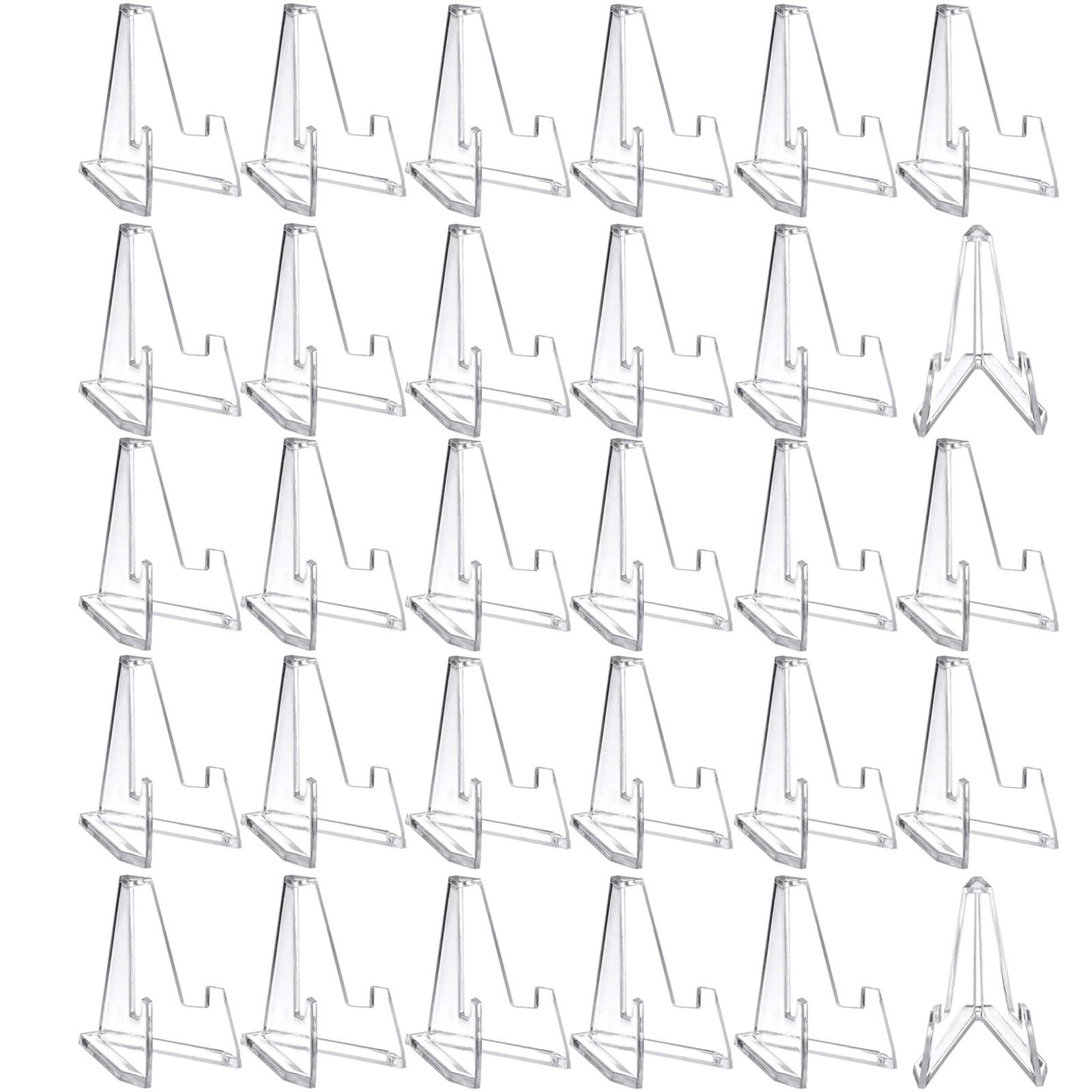 

Подставка для карточек на 30 упаковок, прочная и устойчивая, держатель для спортивных карт из акрила премиум-класса, универсальное использование, прозрачная подставка-мольберт One Size белый