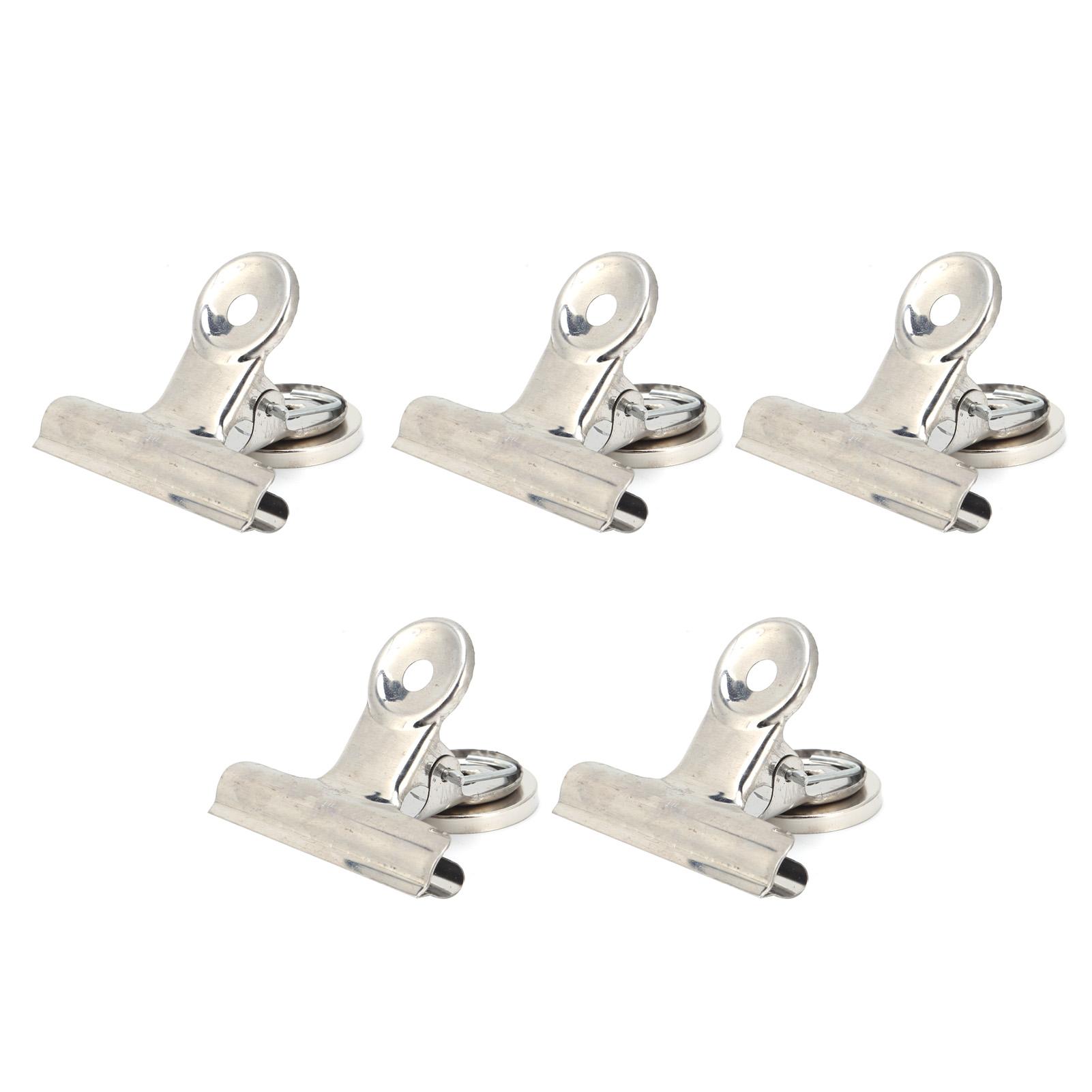 

5 шт. Круглый магнитный зажим шириной 50 мм из нержавеющей стали для организации декора