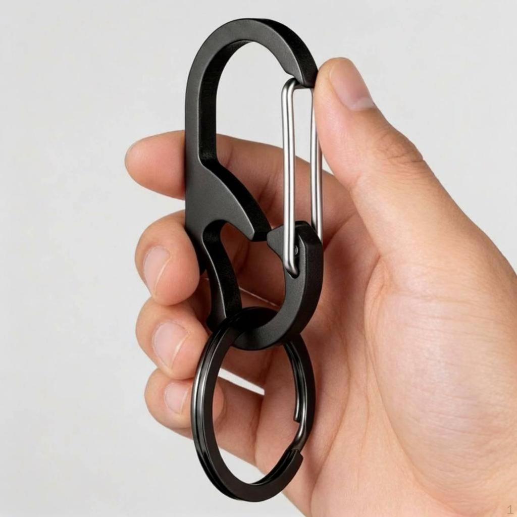 Stainless Steel Bottle Opener Keychain MultiFunction Mini Polished Finish