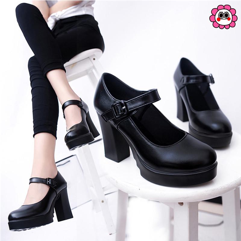 thick heel platform shoes