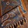 Jacquard Blue Table Runner for Dining Decoration Home Tea Table Runner Table Cover TV Cabinet Bed Runner