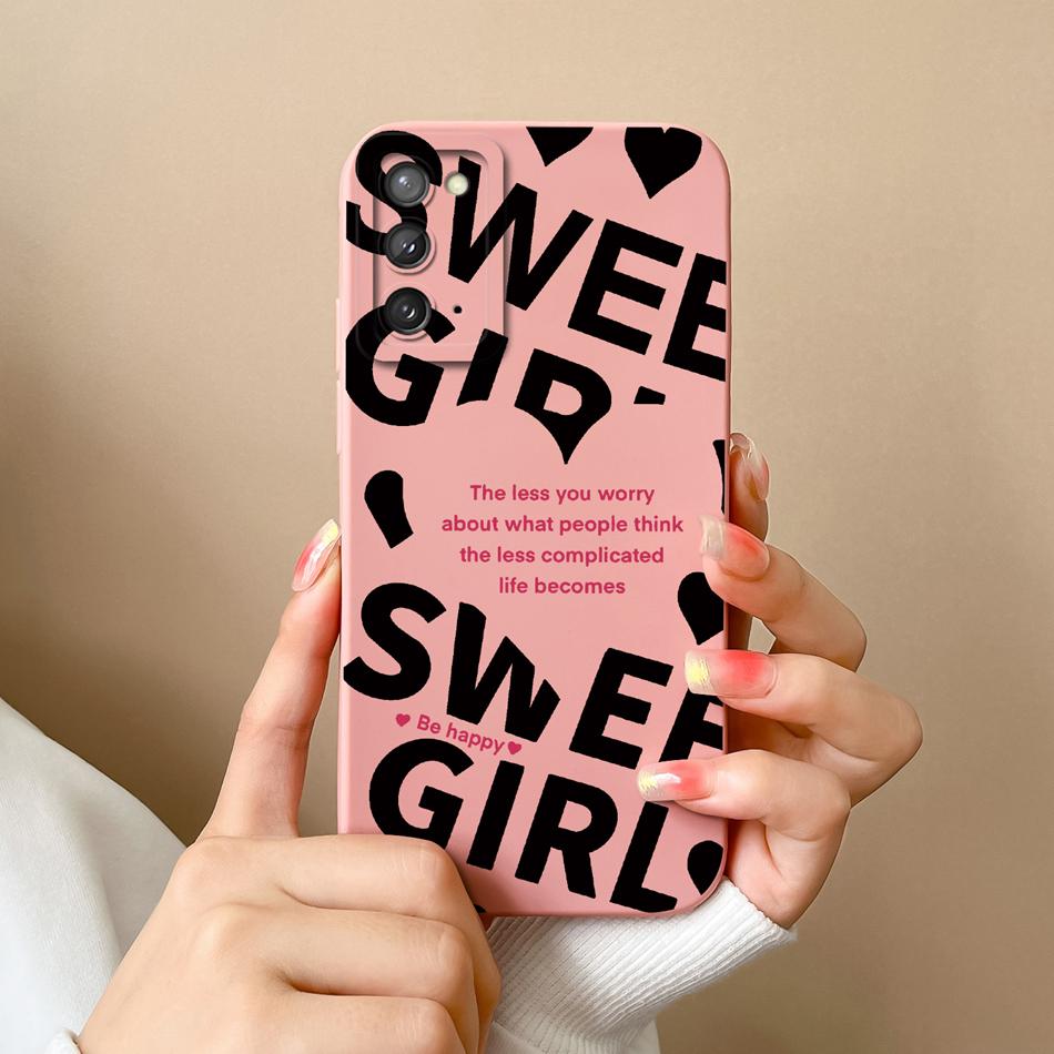 For Samsung Galaxy Note 20 Ultra Case Cute Anime Soft Liquid Silicone Back Cover For Samsung Note20 Ultra 20Ultra Phone Housing