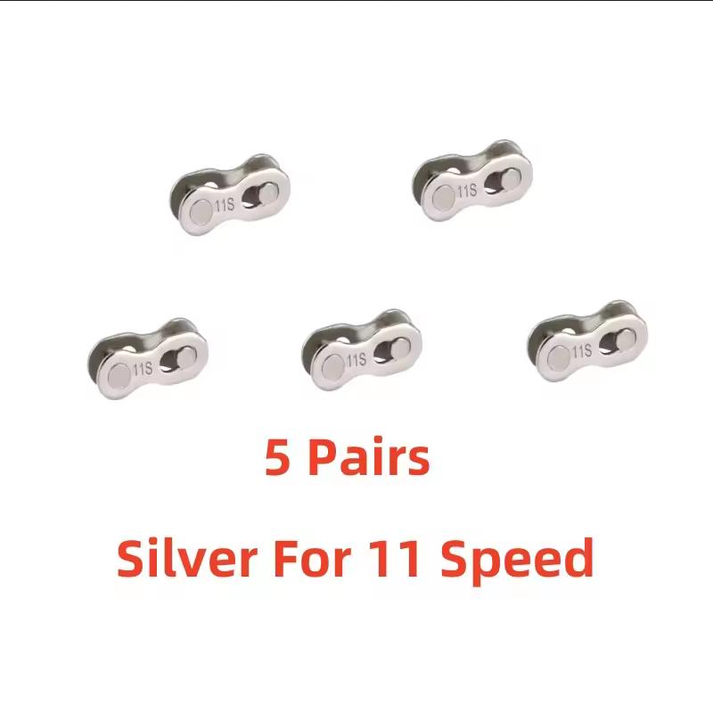 Mountain Bike Chain Magic Buckle Single Speed Chain Quick Release Bicycle Chain Missing Link Bicycle Parts 1/8S/9/10/11/12 Speed