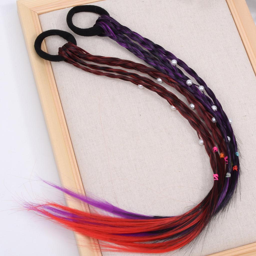 BIANHUAN Kinder Tanzkostüm Haarverlängerungen, Haargummis, Haarverzierungen, Haaraccessoires, Mädchen Hip Hop, Abschlussfeier, Halloween, Cosplay, Tanz,