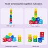 Kids Fun Number Letters Stacking Cup Baby Montessori Early Educational Sensory Puzzle Stack Speed Games Toys for Children Gifts