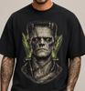 Frankenstein Monster Graphic T-Shirt Black Horror Movie Tee