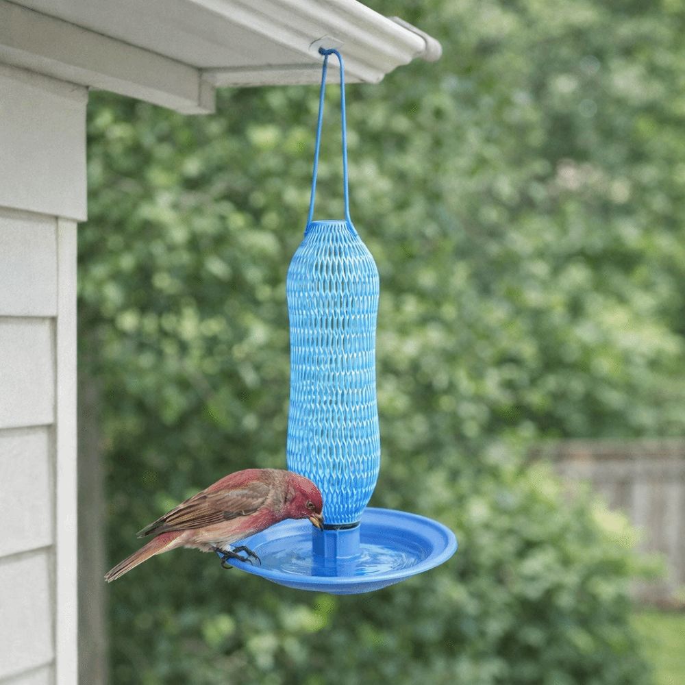 Bird Watering Well Automatic Bird Water Feeder Detachable Eco-Friendly Bird Drinking Fountain Plastic Wild Birds Drinker Outdoor