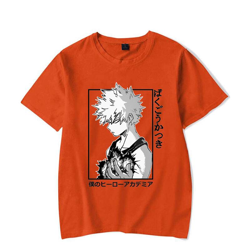 New Cool Bakugou Katsuki Graphic Print T-shirt Fashion Women Men Summer Soft Harajuku Short Sleeve Anime T Shirt Plus Size Tops