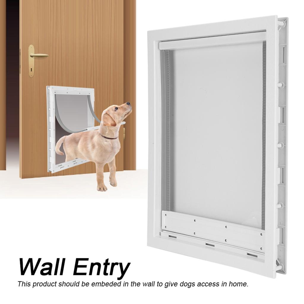 Grande Chatière pour Chiens Installation Simple Clôture pour Animaux de Compagnie Entrée et Sortie Spéciales Chatière pour Animaux