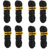 8 Pcs Polyester Reflective Tent Ropes with Aluminum Alloy Buckle Guy Lines  Backpacking