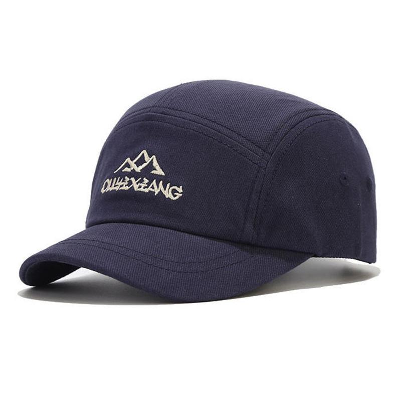 

Short Brim Baseball Cap for Men and Women, Casual Duckbill Hat, Retro Versatile American Street Embroidered Sun Hat Adjustable темно-синий
