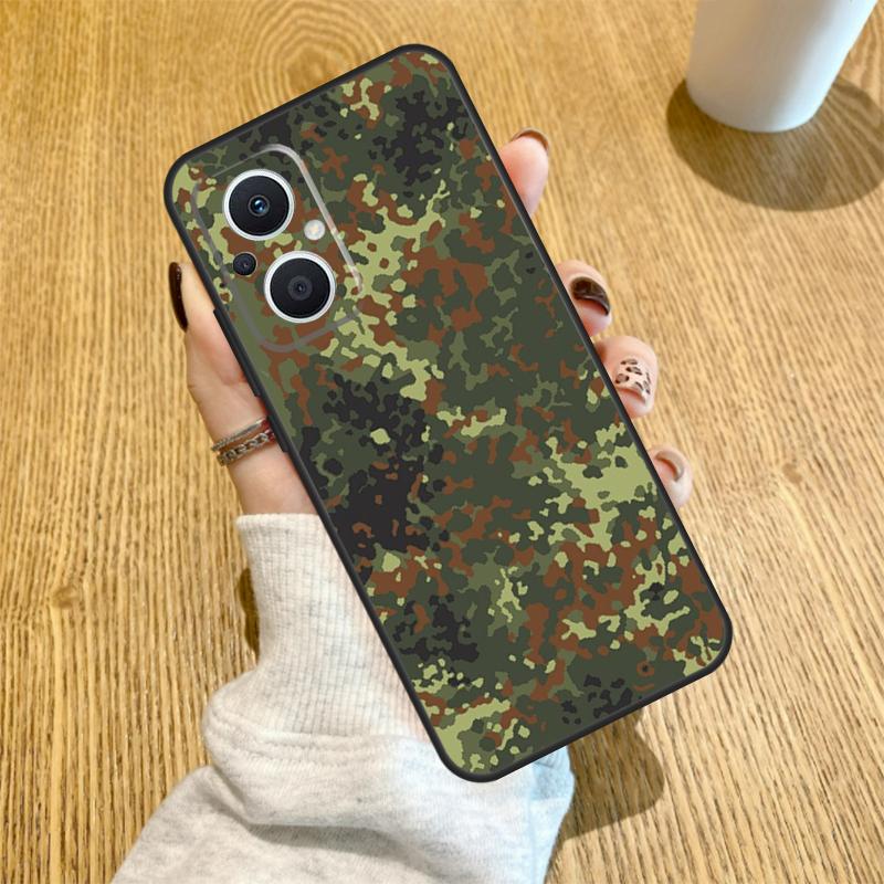Armee Tarnmuster Tarnung Hülle Für OPPO Reno 7 8 Lite 14 F 13F 12F 11F 13 12 11 10 Pro OPPO Find X9 X8 X6 X5 Pro Hülle
