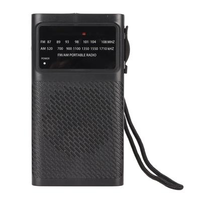 AM FM Pocket Radio with Speaker 3.5mm Jack Battery Powered Handheld Radio for Indoor Outdoor Long